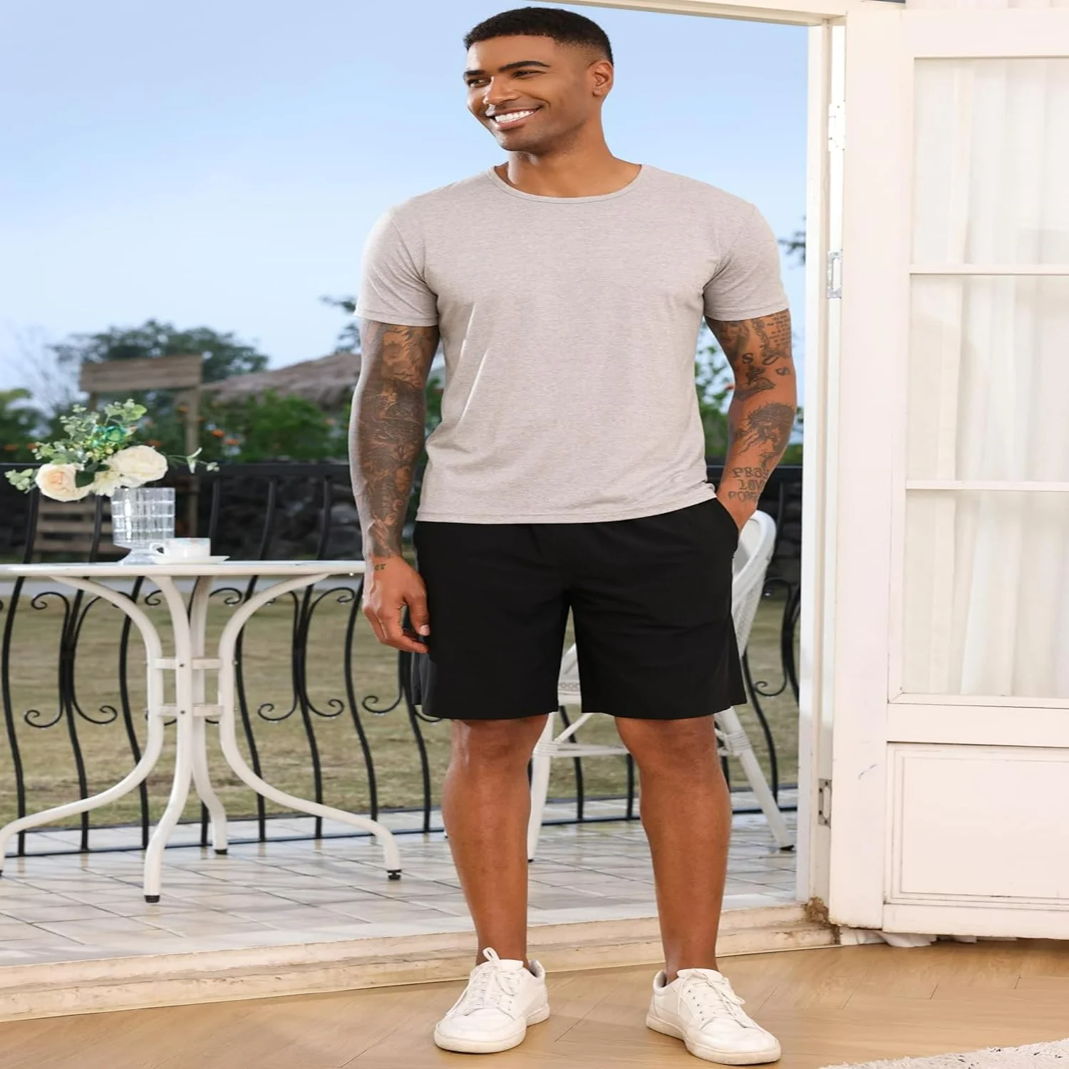 Mens Athletic Workout Shorts Casual Quick Dry Running Exercise Shorts with Inner Pockets Activewear
Mens Athletic Workout Shorts Casual Quick Dry Running Exercise Shorts with Inner Pockets Activewear
