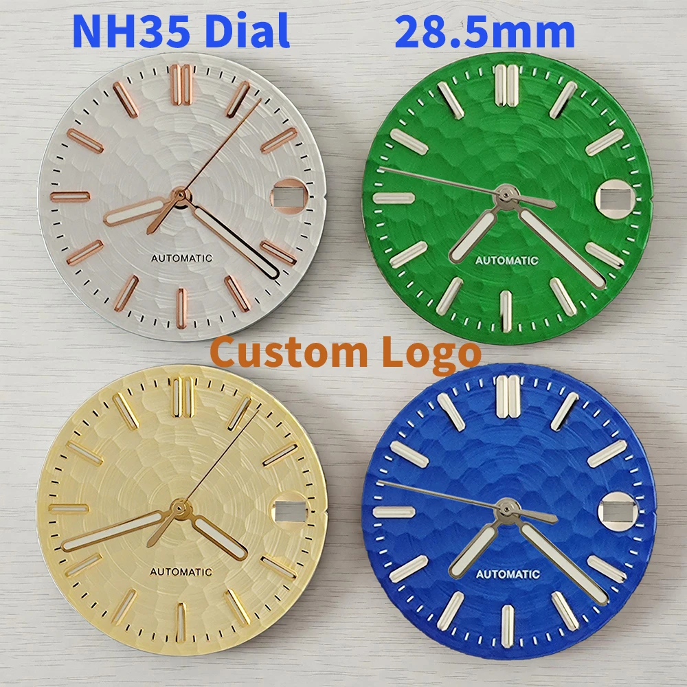 Циферблат 28,5 мм для механизма NH35, с возможностью нанесения логотипа, зеленый, с люминесценцией, для ремонта часов и аксессуаров.
Циферблат 28,5 мм для механизма NH35, с возможностью нанесения логотипа, зеленый, с люминесценцией, для ремонта часов и аксессуаров.