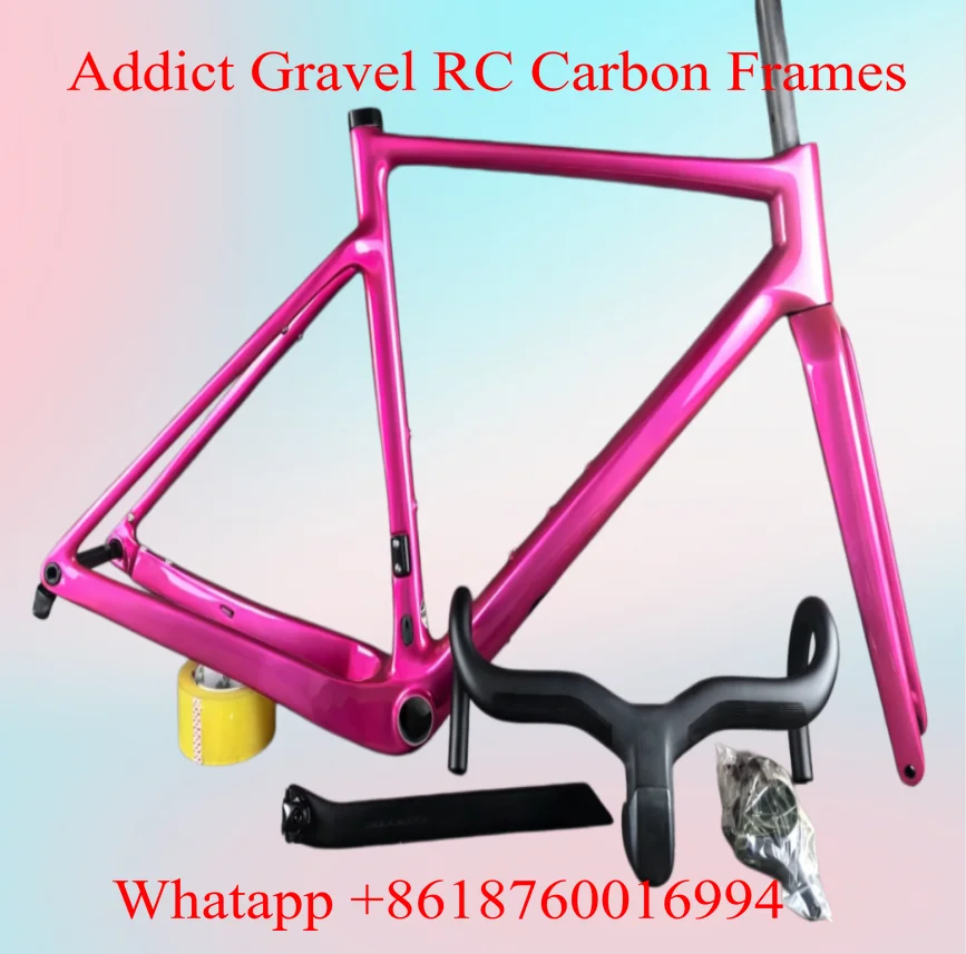 Addict Gravel RC Carbon Frames Pink Glossy Disc Grevil Bike Frameset 30 Colors DPD
Addict Gravel RC Carbon Frames Pink Glossy Disc Grevil Bike Frameset 30 Colors DPD