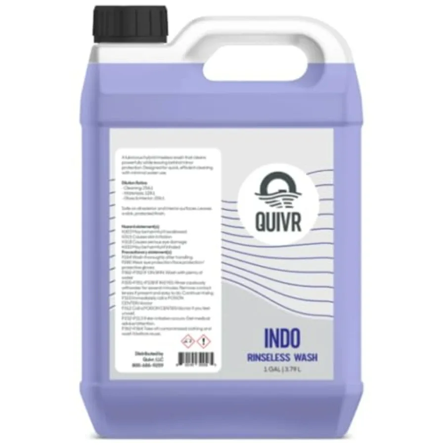 INDO Rinseless Wash 128oz Hybrid no-rinse car wash for paint/glass/trim/wheels, water-based formula, clear, high lubricity, str
INDO Rinseless Wash 128oz Hybrid no-rinse car wash for paint/glass/trim/wheels, water-based formula, clear, high lubricity, str