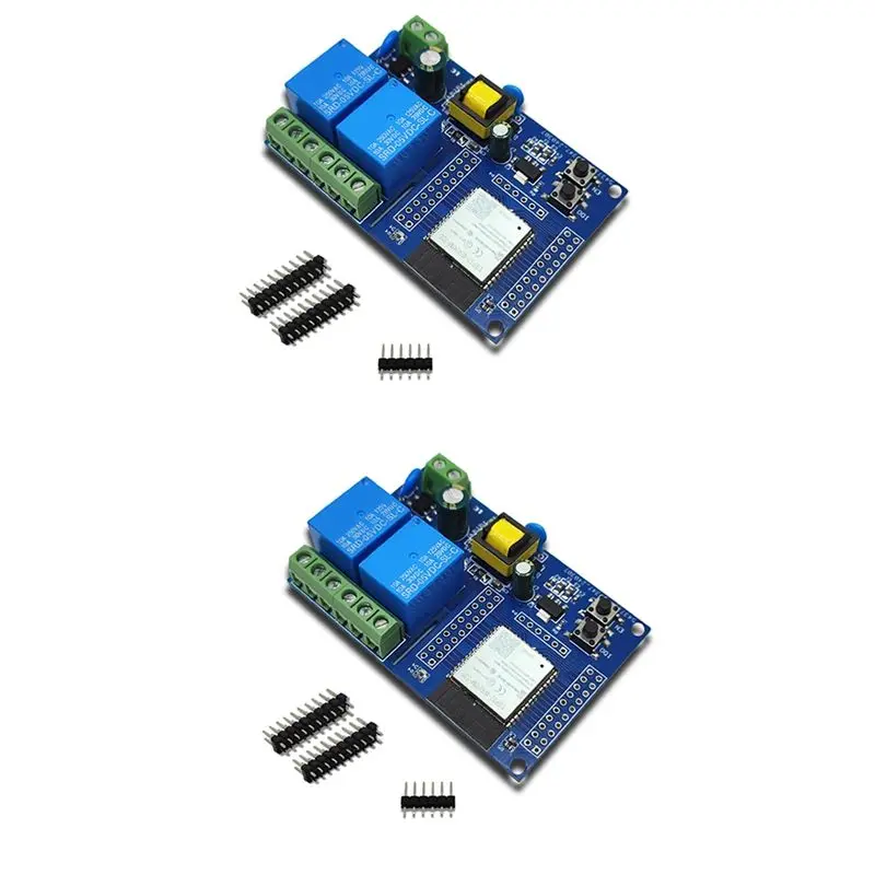 【A08I】ESP32 Wifi & Bluetooth Development Board With 220V Power Supply Dual Relay For Arduino
【A08I】ESP32 Wifi & Bluetooth Development Board With 220V Power Supply Dual Relay For Arduino