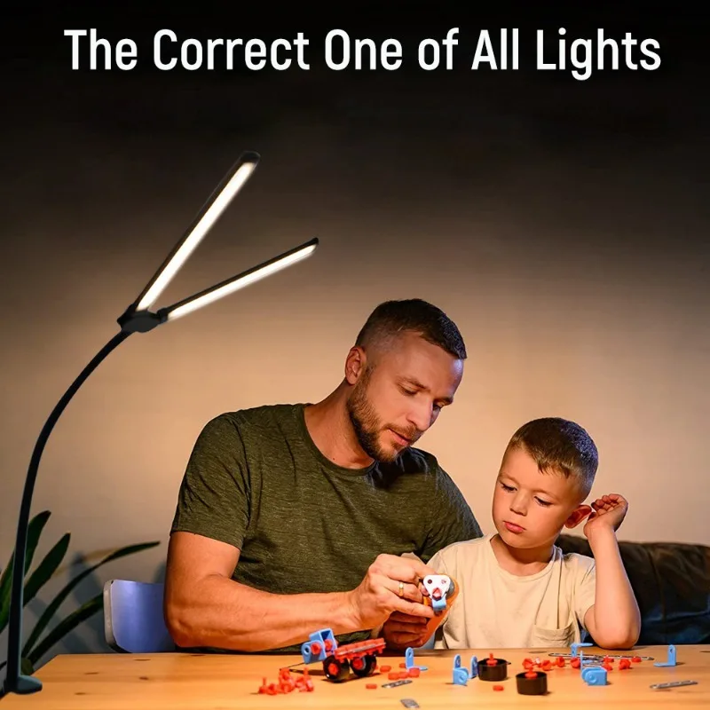 Double Headed LED Clip Remote Control DeskLamp With Multiple ColorTemperature Adjustments, Suitable For Home OfficeUse
Double Headed LED Clip Remote Control DeskLamp With Multiple ColorTemperature Adjustments, Suitable For Home OfficeUse