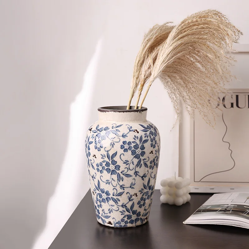 Medium Bulb Bloom Vessel Continuous Blue Floral Print Off White Base Surface Multi Size Option Living Room Table Dried Stem
Medium Bulb Bloom Vessel Continuous Blue Floral Print Off White Base Surface Multi Size Option Living Room Table Dried Stem