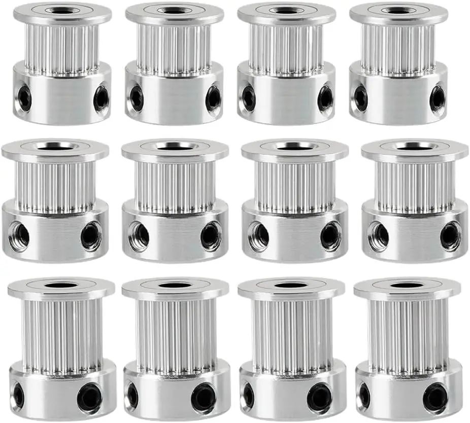 12PCS GT2 Timing Pulley Set 16T 20T 2GT Aluminum Synchronous Wheel 5mm 8mm Bore 6mm 10mm Width 20T W6 B8
12PCS GT2 Timing Pulley Set 16T 20T 2GT Aluminum Synchronous Wheel 5mm 8mm Bore 6mm 10mm Width 20T W6 B8