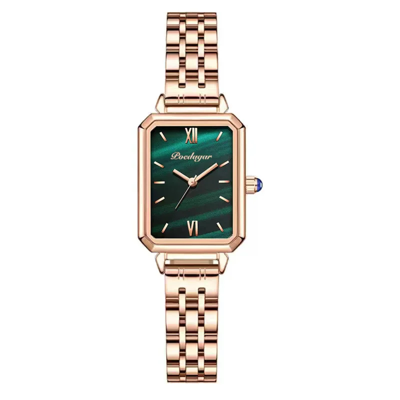 Rose white quartz small green watch watch women's watch light luxury gift for girlfriend
Rose white quartz small green watch watch women's watch light luxury gift for girlfriend