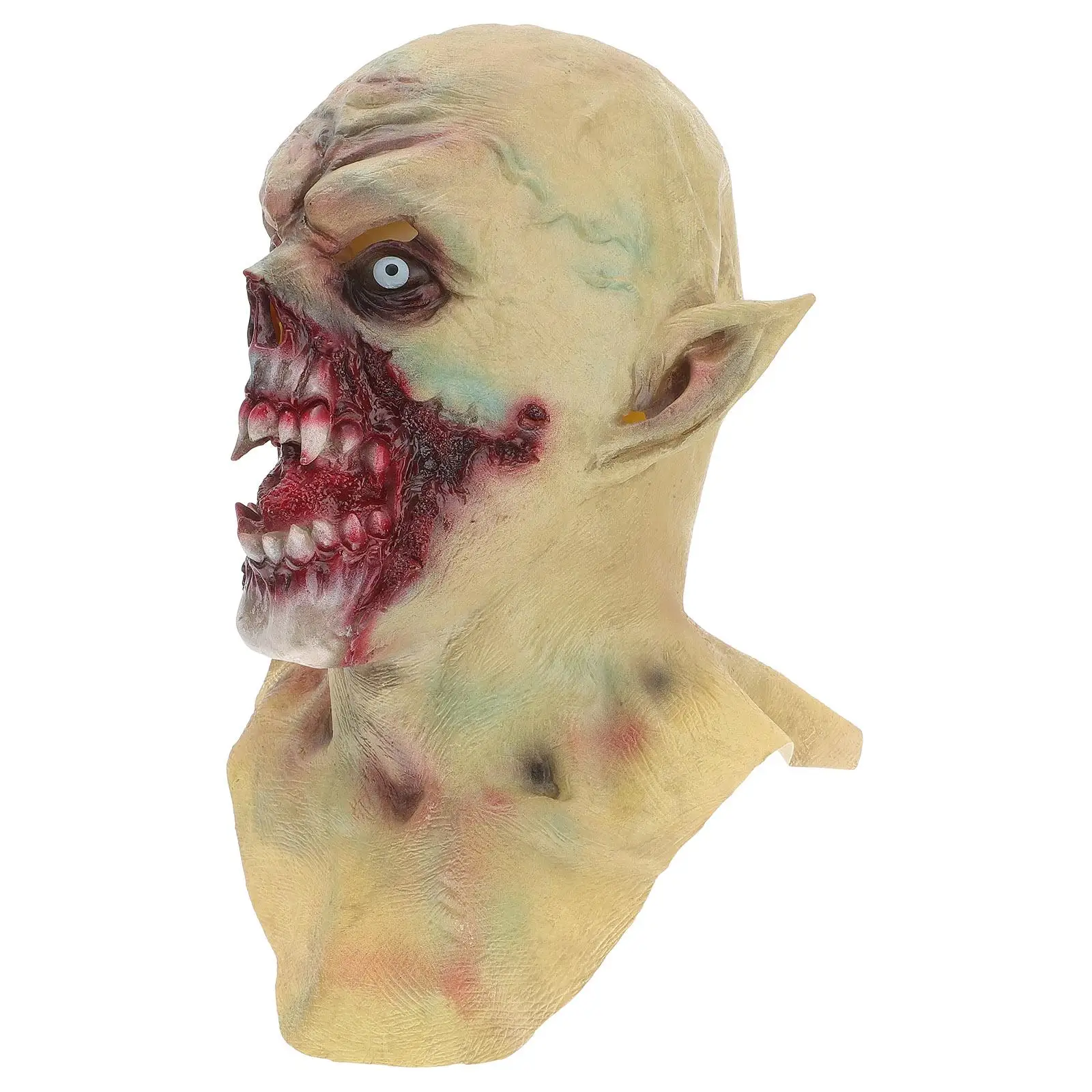 Halloween Costumes Party Headgear Light Grey Natural Full Head Scary Creepy Realistic Ghost Toy Cosplay
Halloween Costumes Party Headgear Light Grey Natural Full Head Scary Creepy Realistic Ghost Toy Cosplay