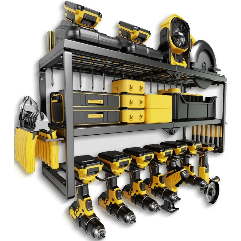 Power Tool Organizer, 7 Drill Holder for Tool Organizer, Storage and Organization for Garage, Heavy Duty Metal Tool Shelf Utilit
Power Tool Organizer, 7 Drill Holder for Tool Organizer, Storage and Organization for Garage, Heavy Duty Metal Tool Shelf Utilit