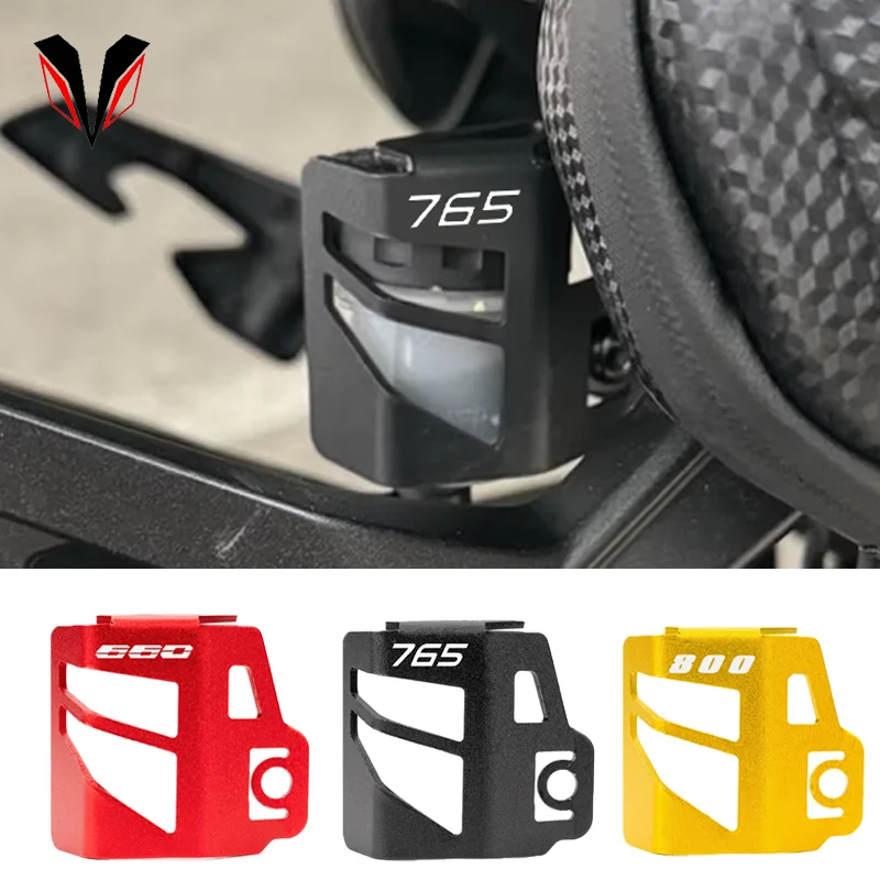 For Triumph TIGER 800 Street Triple 765 RS /S/R 765R 675 Trident 660 Motorcycle Rear Brake Fluid Reservoir Cover Guard Protector 
For Triumph TIGER 800 Street Triple 765 RS /S/R 765R 675 Trident 660 Motorcycle Rear Brake Fluid Reservoir Cover Guard Protector