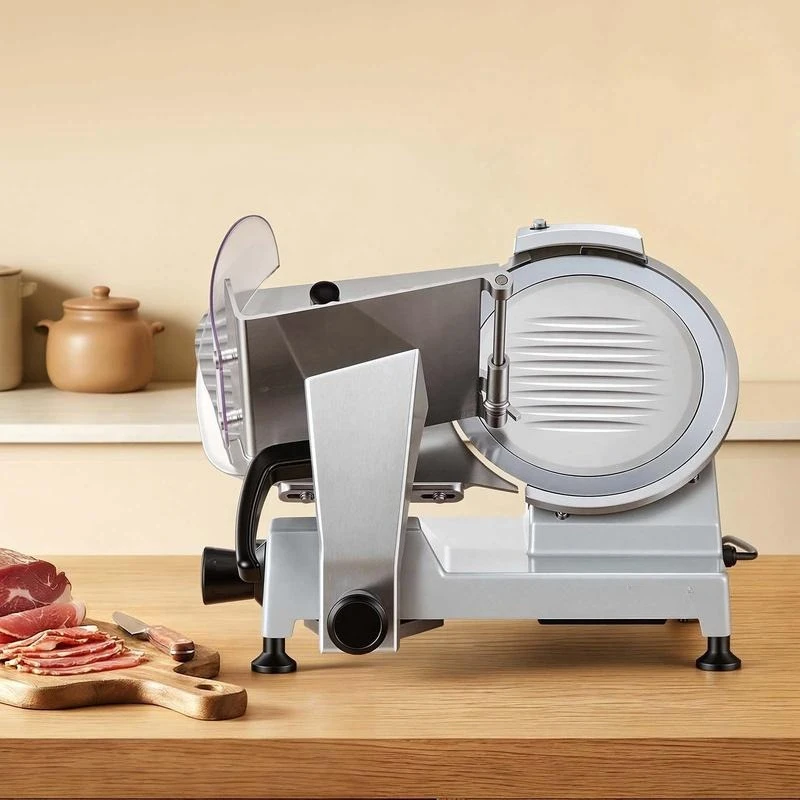 10" Commercial Meat Slicer, 240W Electric Deli Food Slicer with Carbon Steel Blade, Built-In Sharpener & 0-0.47" Adjustable Thickness for Frozen Meat, Ham, Baguett, Steak, UL Approved
10" Commercial Meat Slicer, 240W Electric Deli Food Slicer with Carbon Steel Blade, Built-In Sharpener & 0-0.47" Adjustable Thickness for Frozen Meat, Ham, Baguett, Steak, UL Approved