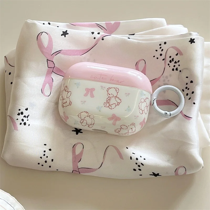 Pink Bow Bear Headphone Case for Airpods Pro 1 2 3 Protective Case Wireless Bluetooth for Airpods Pro2nd
Pink Bow Bear Headphone Case for Airpods Pro 1 2 3 Protective Case Wireless Bluetooth for Airpods Pro2nd