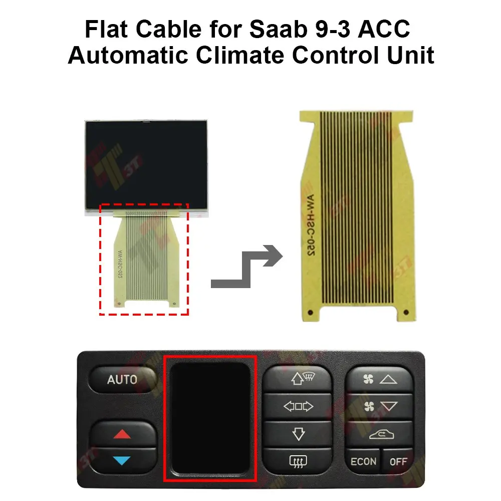 Flat ribbon Cable for Saab 9-3 ACC Automatic Climate Control Pixel Repair
Flat ribbon Cable for Saab 9-3 ACC Automatic Climate Control Pixel Repair