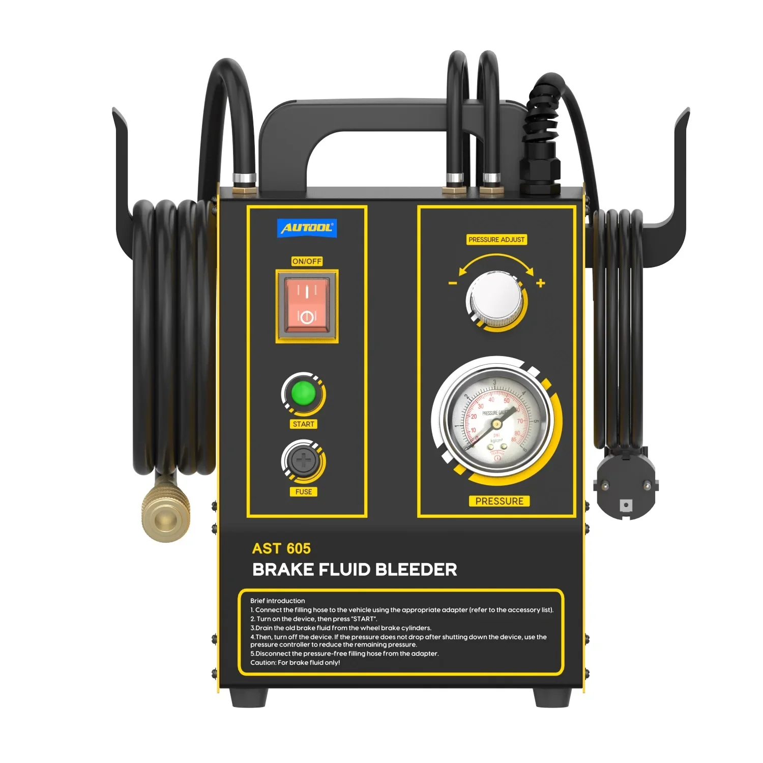 AUTOOL AST605 Автомобильный импульсный тормозной масляный сменщик Автомобильный рабочий цилиндр с одним сцеплением Комплект насоса для прокачки тормозной жидкости Масломонтажный станок
AUTOOL AST605 Автомобильный импульсный тормозной масляный сменщик Автомобильный рабочий цилиндр с одним сцеплением Комплект насоса для прокачки тормозной жидкости Масломонтажный станок