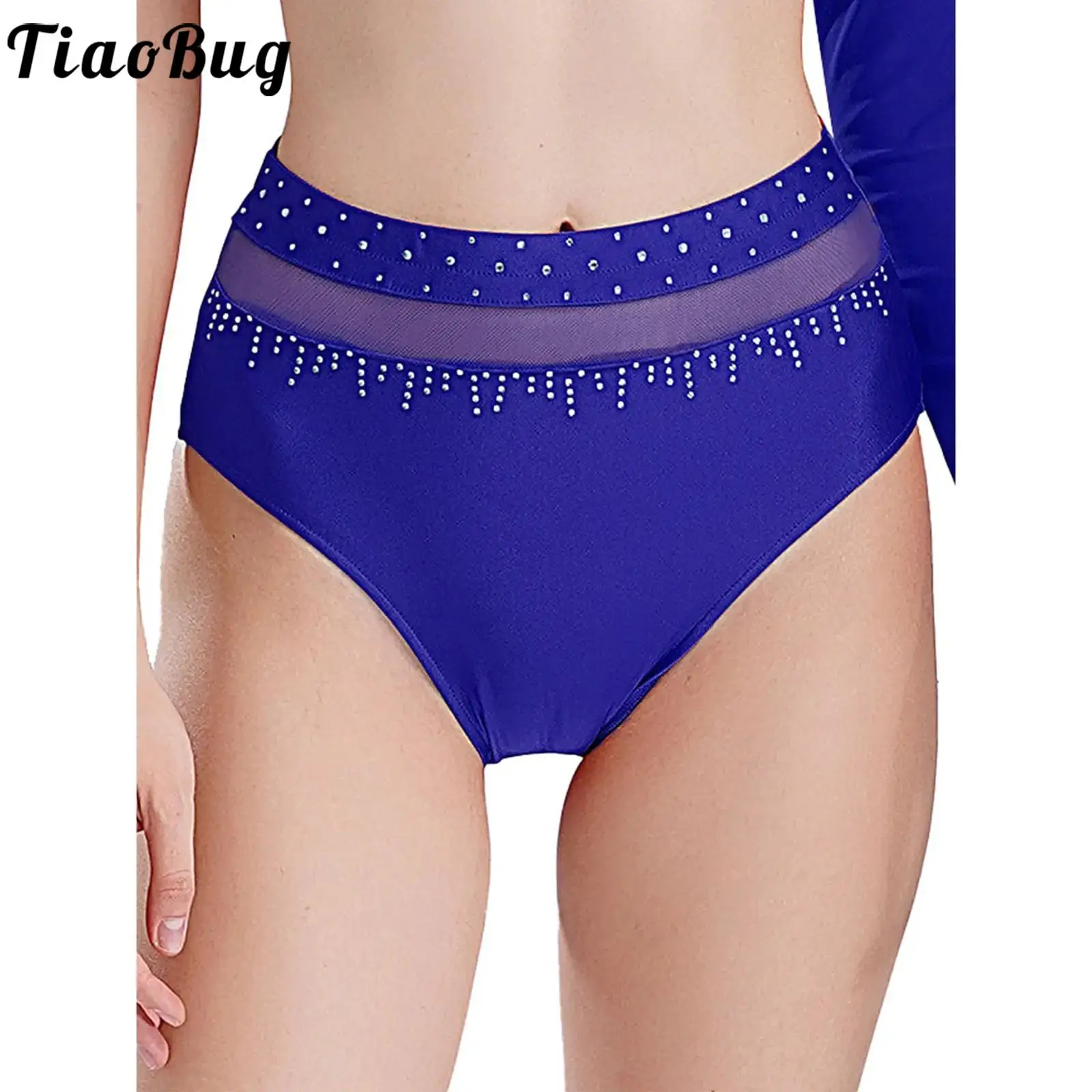 Women Dance Briefs Skating Ballet Gymnastic Ballerina Dancewear Underwear Elastic Waistband Mesh Patchwork Rhinestones Briefs
Women Dance Briefs Skating Ballet Gymnastic Ballerina Dancewear Underwear Elastic Waistband Mesh Patchwork Rhinestones Briefs