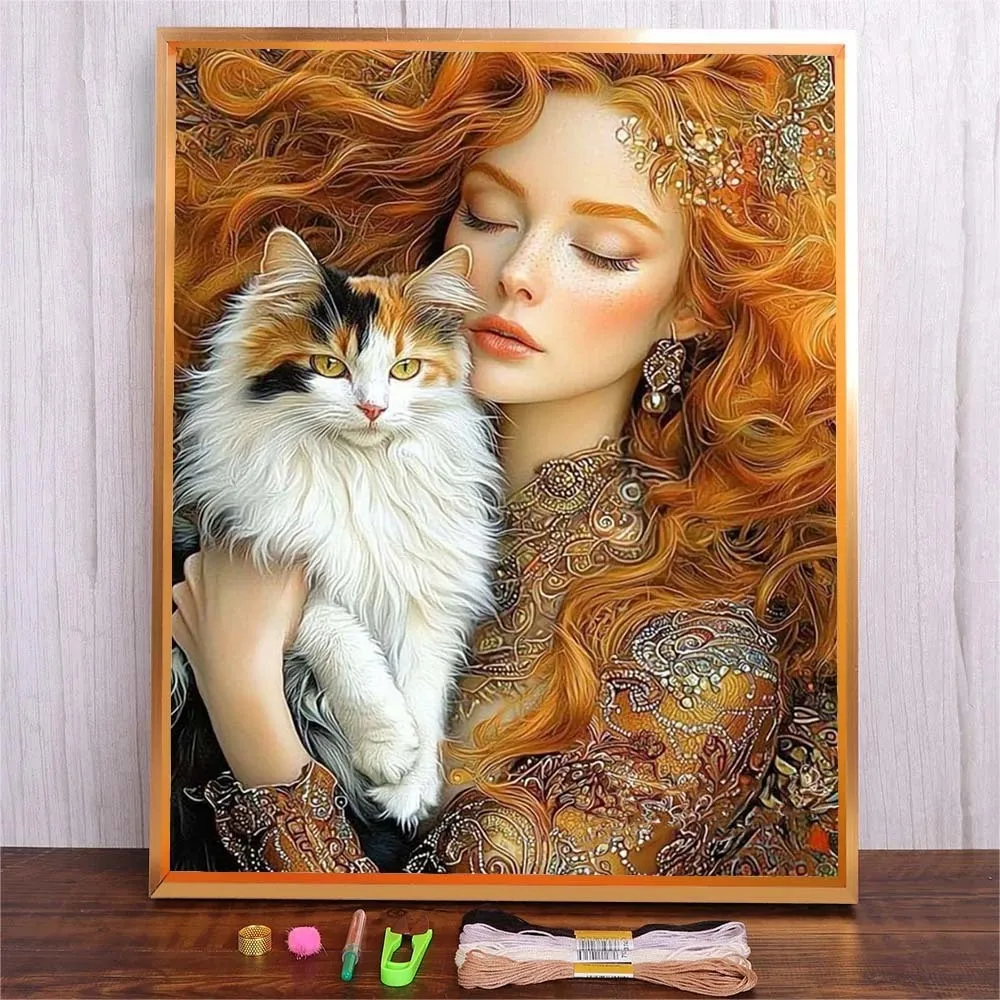 Adults Starter Kit DIY Cross For Beginner Cat Women Sewing Art Craft Painting Home Decor Cross Stitch Embroidery Handmade Gifts
Adults Starter Kit DIY Cross For Beginner Cat Women Sewing Art Craft Painting Home Decor Cross Stitch Embroidery Handmade Gifts