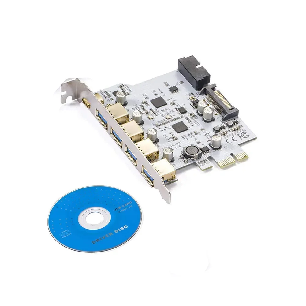 7 портов PCI-E к USB 3.0 Карта расширения типа C Контроллер PCI-E к USB 3.0 5-портовый + 1-портовый адаптер карты USB 3.1
7 портов PCI-E к USB 3.0 Карта расширения типа C Контроллер PCI-E к USB 3.0 5-портовый + 1-портовый адаптер карты USB 3.1