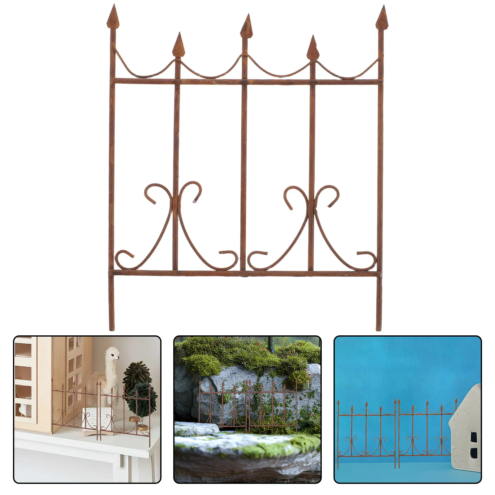 Miniature Fake Garden Fence Vintage Iron Rustic Design for Micro Landscape DIY Decor Mini Dollhouse Accessories
Miniature Fake Garden Fence Vintage Iron Rustic Design for Micro Landscape DIY Decor Mini Dollhouse Accessories
