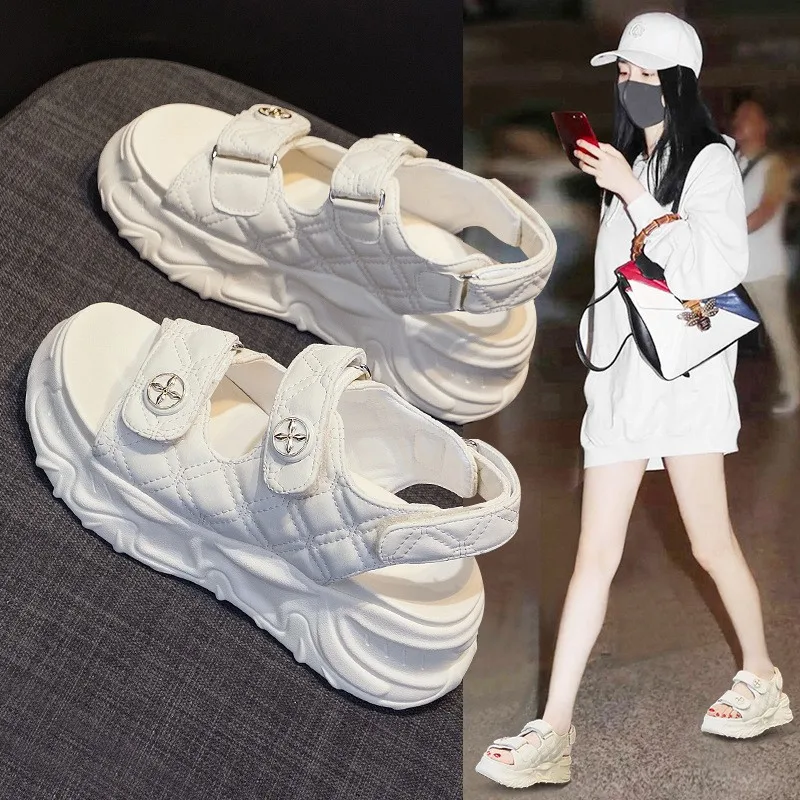 Women's Sandals 2026 New Summer Versatile Thick Bottom Platform Slippers Magic Tape Sports Beach Sandals Fairy Style Casual
Women's Sandals 2026 New Summer Versatile Thick Bottom Platform Slippers Magic Tape Sports Beach Sandals Fairy Style Casual