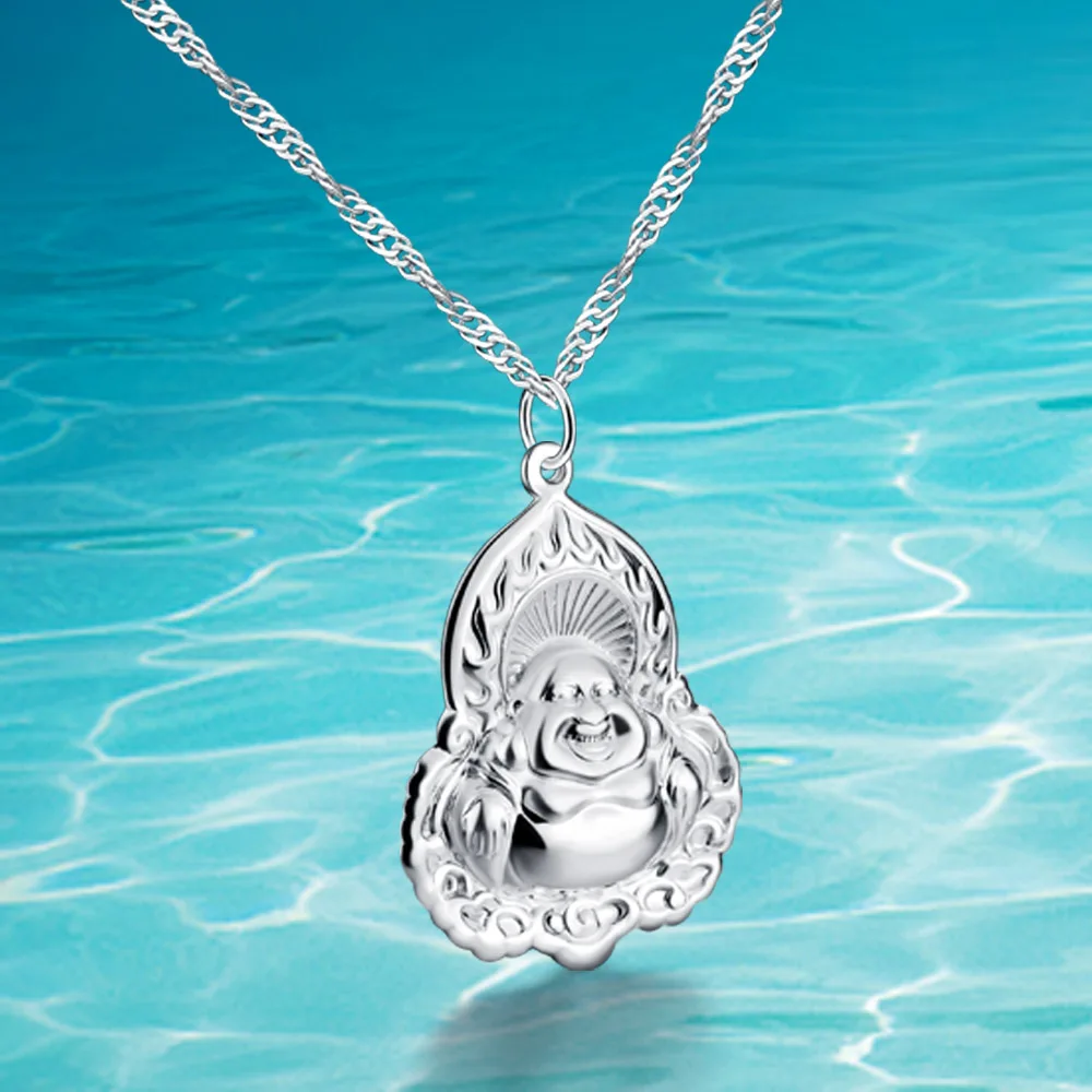 925 Silver Pendants Jewelry Fashion New Style Buddha Pendant With Necklace National Wind Style Pendant Men Women Hanging Drop
925 Silver Pendants Jewelry Fashion New Style Buddha Pendant With Necklace National Wind Style Pendant Men Women Hanging Drop