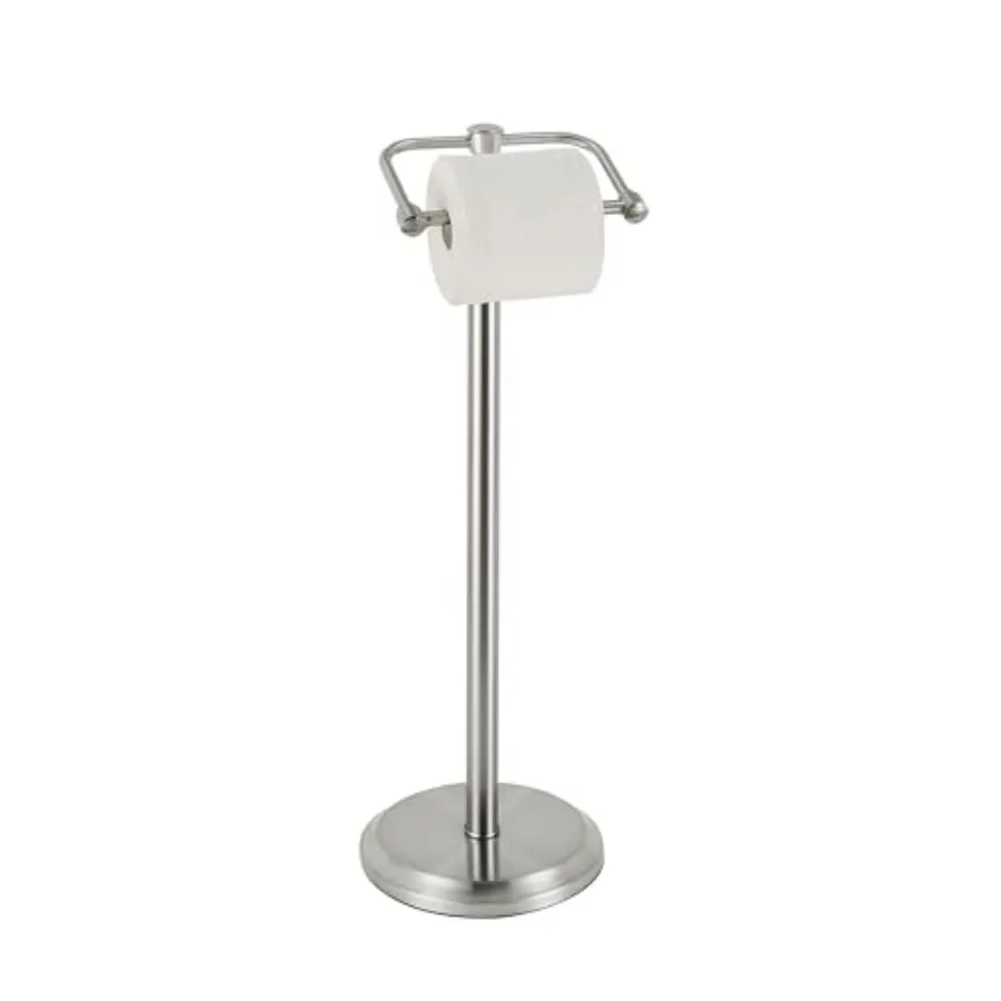 Free Standing Toilet Paper Holder with Weighted Base, Bathroom Tissue Roll Stand, Holds Jumbo and Standard Rolls, Freestanding
Free Standing Toilet Paper Holder with Weighted Base, Bathroom Tissue Roll Stand, Holds Jumbo and Standard Rolls, Freestanding