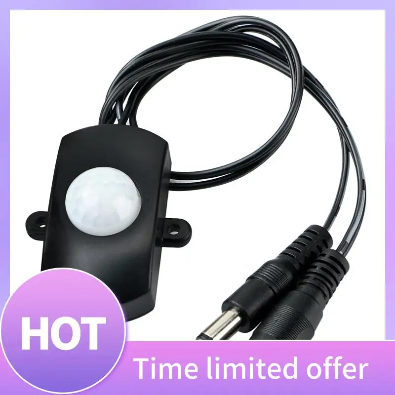 Motion Sensor Switch Mini PIR Infrared IR Sensor Detector Switch Module DC 6V 12V 24V 5A PIR For LED Strip Light (Black)
Motion Sensor Switch Mini PIR Infrared IR Sensor Detector Switch Module DC 6V 12V 24V 5A PIR For LED Strip Light (Black)