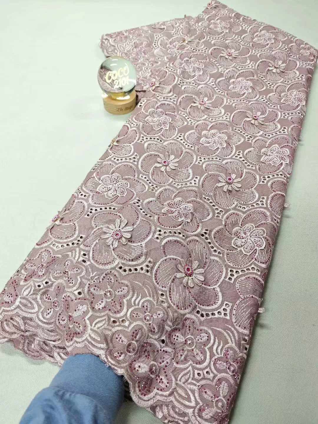 High-Quality Africa Nigerian Sequins Cotton Embroidery Lace Fabric Tulle 5 Yards for Wedding Party Dresses Chiffon XL156 2026
High-Quality Africa Nigerian Sequins Cotton Embroidery Lace Fabric Tulle 5 Yards for Wedding Party Dresses Chiffon XL156 2026