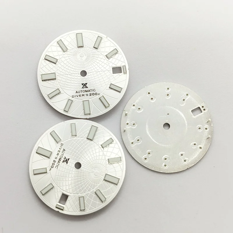 Earth Shape Dial NH35 Dial 28.5mm White Black Sky Blue Dial Green Luminous for NH35 Movement Watch Accessories
Earth Shape Dial NH35 Dial 28.5mm White Black Sky Blue Dial Green Luminous for NH35 Movement Watch Accessories