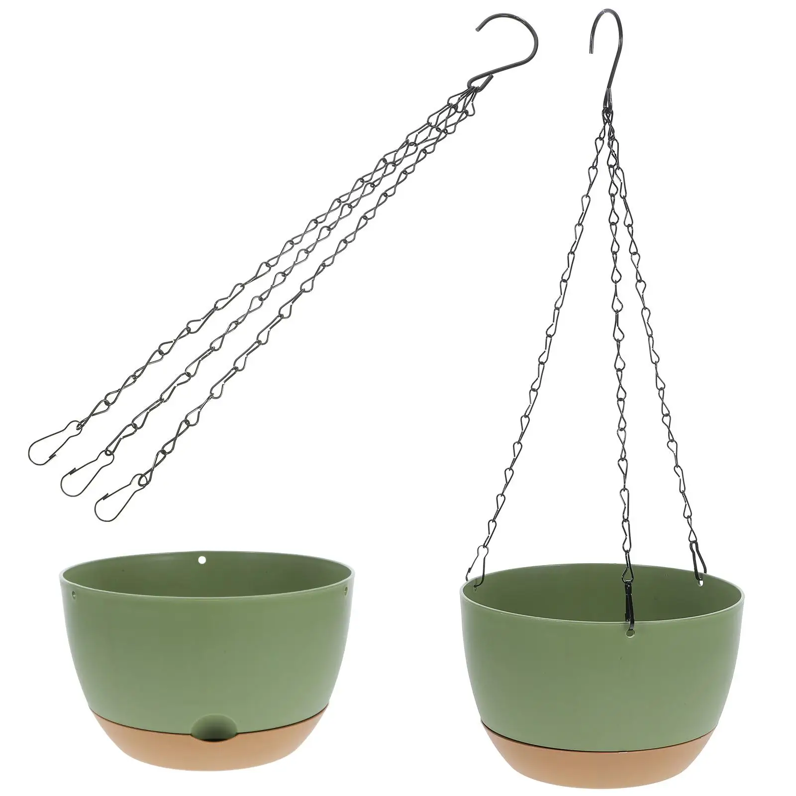 2 Pcs Hanging Flowerpot Green Hanging Flower Container Plant Basket Pot Decor Space-saving Durable Vase Container
2 Pcs Hanging Flowerpot Green Hanging Flower Container Plant Basket Pot Decor Space-saving Durable Vase Container