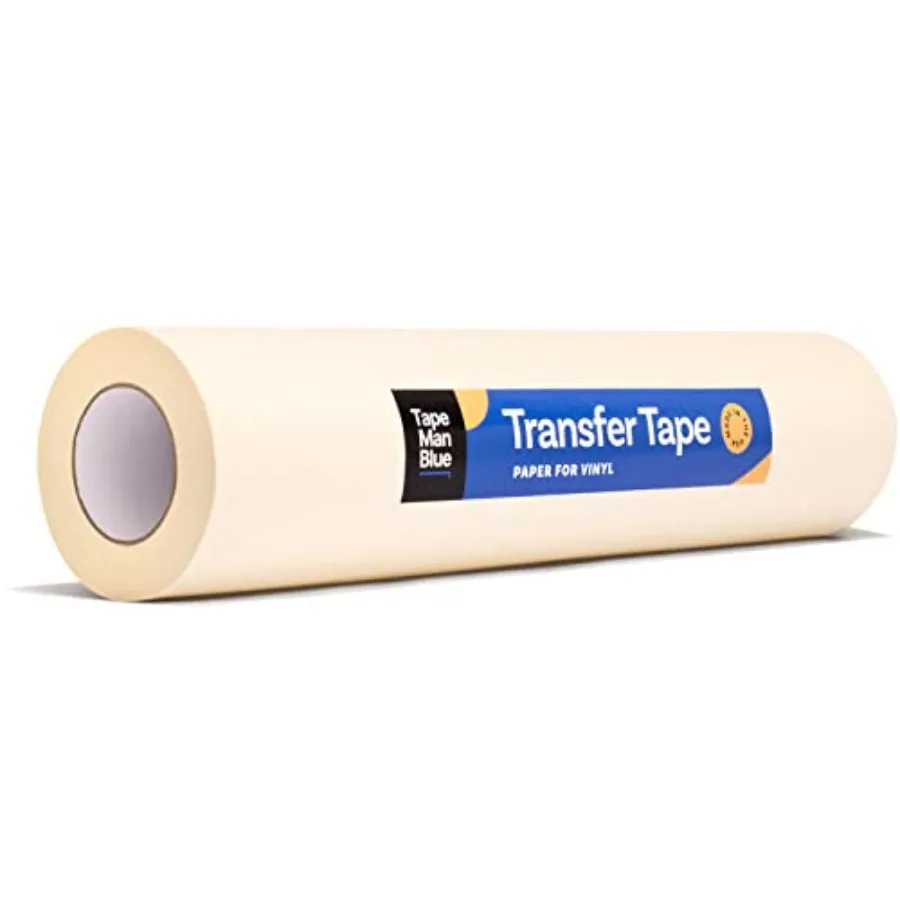 Transfer Tape for Vinyl 18 inch x 300 feet Paper with Layflat Adhesive. American-Made Application Tape for Craft Cutters and Si
Transfer Tape for Vinyl 18 inch x 300 feet Paper with Layflat Adhesive. American-Made Application Tape for Craft Cutters and Si
