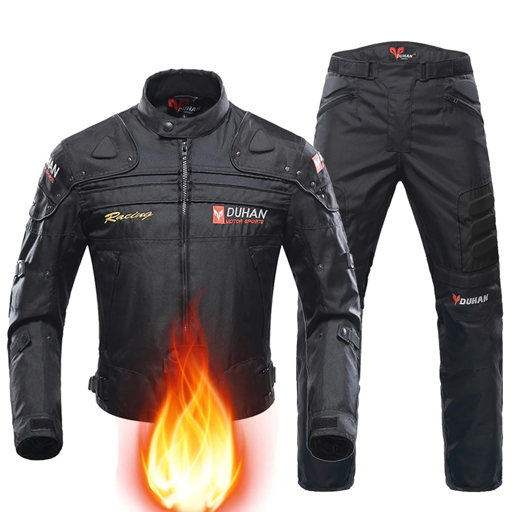 DUHAN Winter Windproof Motocross Jacket Motorcycle Pants Men Black Motorcycle Jacket Wear-resistant Body Armor Moto Clothing
DUHAN Winter Windproof Motocross Jacket Motorcycle Pants Men Black Motorcycle Jacket Wear-resistant Body Armor Moto Clothing