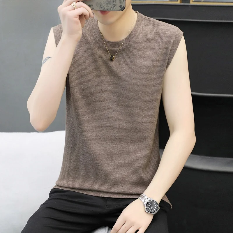 Summer Thin Casual Vest Men's Spor Svel round Ne No Sve T-irt Youth Trendy Cotton Sweat Vest Loose Fit
Summer Thin Casual Vest Men's Spor Svel round Ne No Sve T-irt Youth Trendy Cotton Sweat Vest Loose Fit