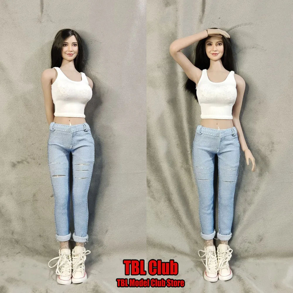 1/6 Scale Women's Trend Clothing Tight Fitting Jeans Solid Color Pencil Pants Slim Vest For 12inch Action Figure Doll Model
1/6 Scale Women's Trend Clothing Tight Fitting Jeans Solid Color Pencil Pants Slim Vest For 12inch Action Figure Doll Model