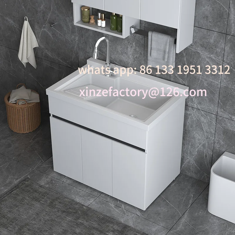 Customizable Laundry Cabinet Balcony Integrated Cabinet Combination Laundry Pool Basin with Rubbing Board Household Laundry Sink
Customizable Laundry Cabinet Balcony Integrated Cabinet Combination Laundry Pool Basin with Rubbing Board Household Laundry Sink