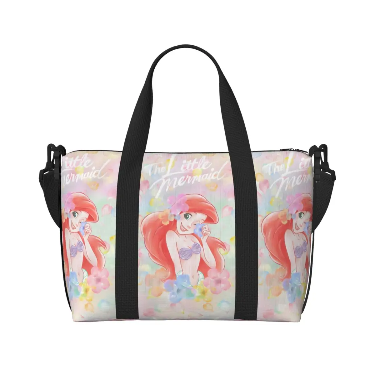 Custom The Little Mermaid Beach Tote Bag for Women Kawaii Princess Cartoon Large Compartment Gym Beach Travel Bags
Custom The Little Mermaid Beach Tote Bag for Women Kawaii Princess Cartoon Large Compartment Gym Beach Travel Bags