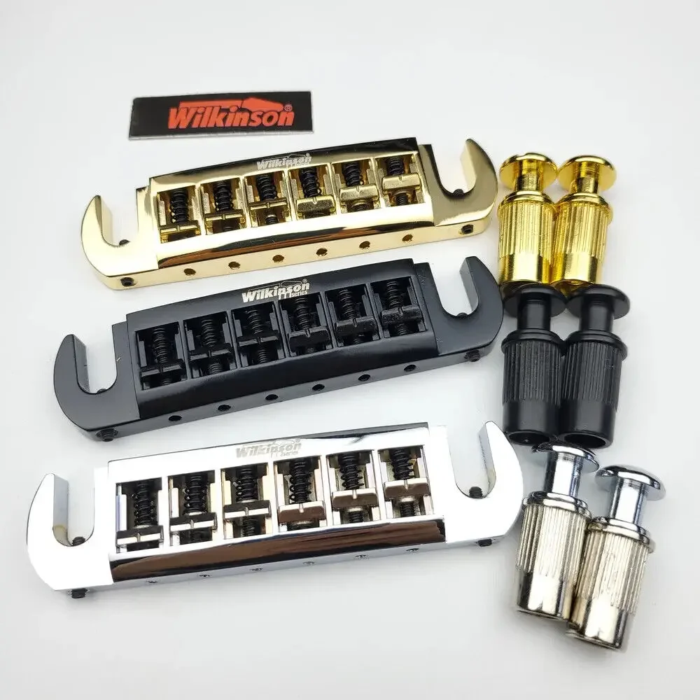 WOGT3 Tailpiece Bridge for LP Electric Guitar, Chrome SilverProfessional Guitar Accessories
WOGT3 Tailpiece Bridge for LP Electric Guitar, Chrome SilverProfessional Guitar Accessories
