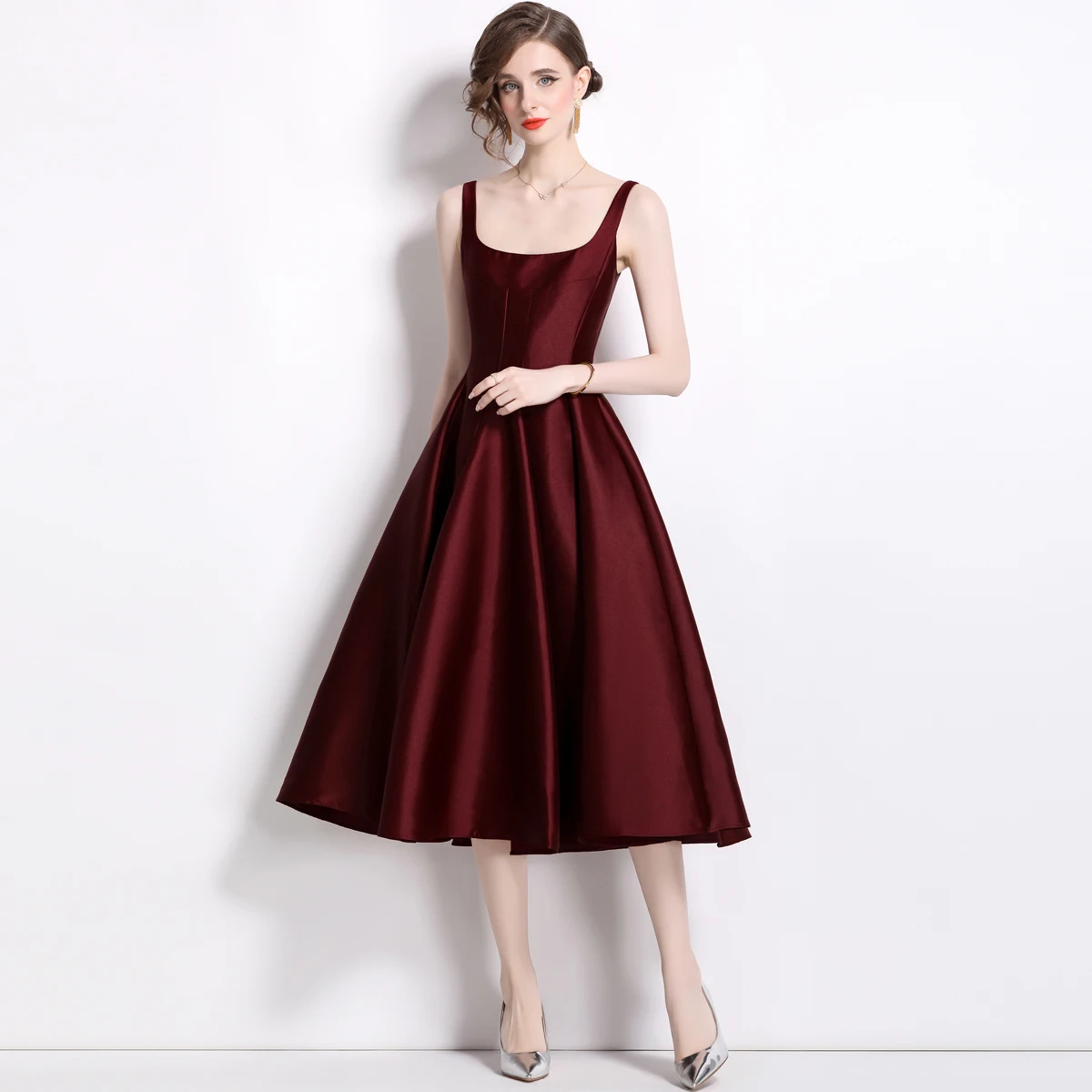 Elegant Chic Ladies Evening Party Dresses for Women 2024 Fashion Sleeveless Summer Dress Midi Vestidos Para Mujer Robe Femininos
Elegant Chic Ladies Evening Party Dresses for Women 2024 Fashion Sleeveless Summer Dress Midi Vestidos Para Mujer Robe Femininos