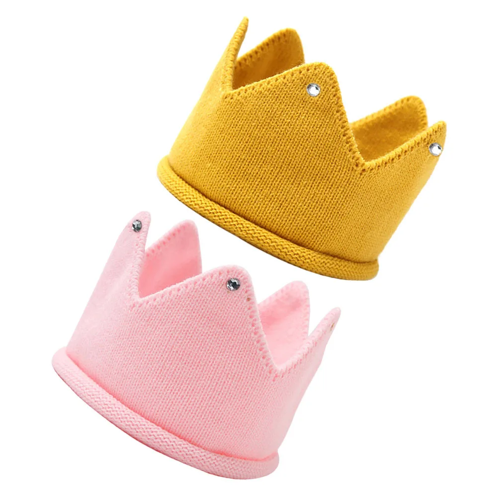 2 шт. детская вязаная шапка с короной для новорожденных и малышей, очаровательный аксессуар, реквизит для фотосессии на день рождения, декоративная вязаная шапка с короной 
2 шт. детская вязаная шапка с короной для новорожденных и малышей, очаровательный аксессуар, реквизит для фотосессии на день рождения, декоративная вязаная шапка с короной