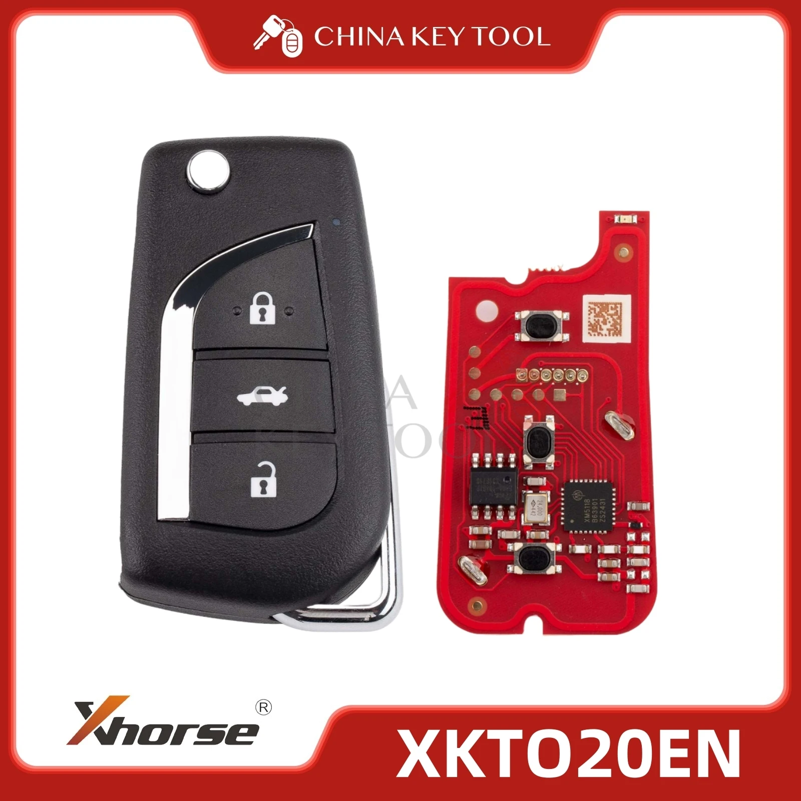 Оригинальная новейшая версия Xhorse XKTO20EN 2-го поколения для Toyota Type Wire Remote Key 3 кнопки для VVDI MAX PRO VVDI2
Оригинальная новейшая версия Xhorse XKTO20EN 2-го поколения для Toyota Type Wire Remote Key 3 кнопки для VVDI MAX PRO VVDI2