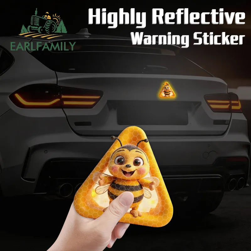 EARLFAMILY Cartoon Bee Reflective Car Stickers Scratch-Proof Motorcycle Bumper Windows Fuel Tank Cap Decal Waterproof Decor
EARLFAMILY Cartoon Bee Reflective Car Stickers Scratch-Proof Motorcycle Bumper Windows Fuel Tank Cap Decal Waterproof Decor