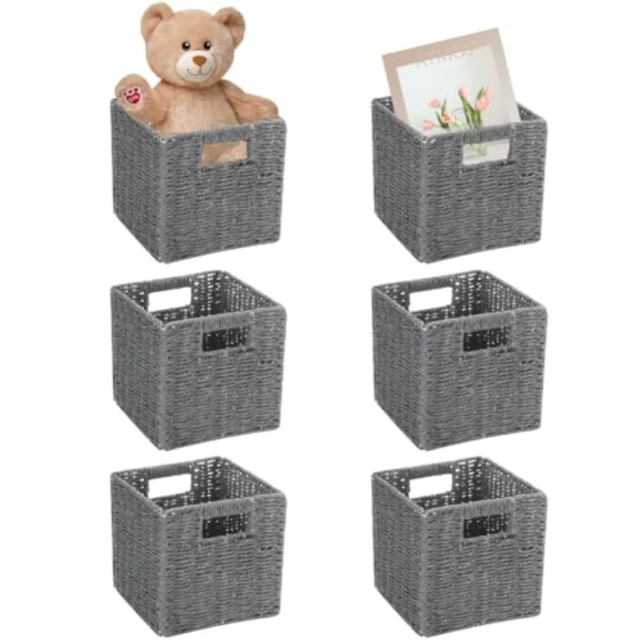 6 Pack 8.7 Inch Wicker Baskets, Hand Woven Paper Rope Storage Baskets, Foldable Cube Storage Bins Organizer Square Wicker Cubes
6 Pack 8.7 Inch Wicker Baskets, Hand Woven Paper Rope Storage Baskets, Foldable Cube Storage Bins Organizer Square Wicker Cubes