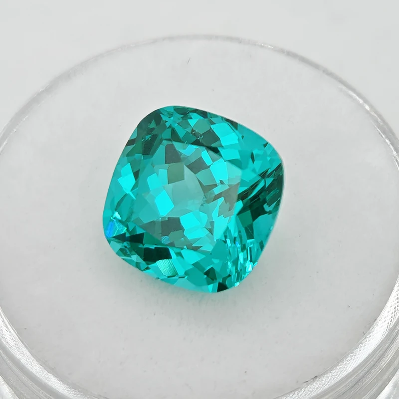 Lab Grown Paraiba Gemstone Cushion Cut Neon Blue Color for DIY Jewelry Making Inlay Ring Necklace Selectable AGL Certificate
Lab Grown Paraiba Gemstone Cushion Cut Neon Blue Color for DIY Jewelry Making Inlay Ring Necklace Selectable AGL Certificate