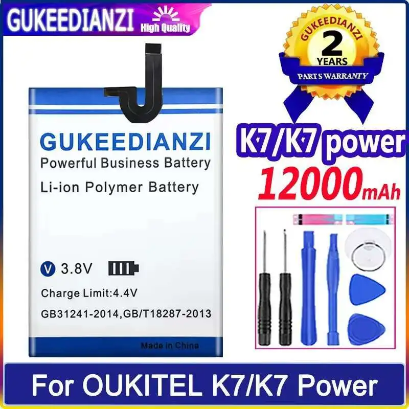 Долговечная работа 12000 мАч для Oukitel K7 Power K7power Премиум Сменный аккумулятор для мобильного телефона
Долговечная работа 12000 мАч для Oukitel K7 Power K7power Премиум Сменный аккумулятор для мобильного телефона