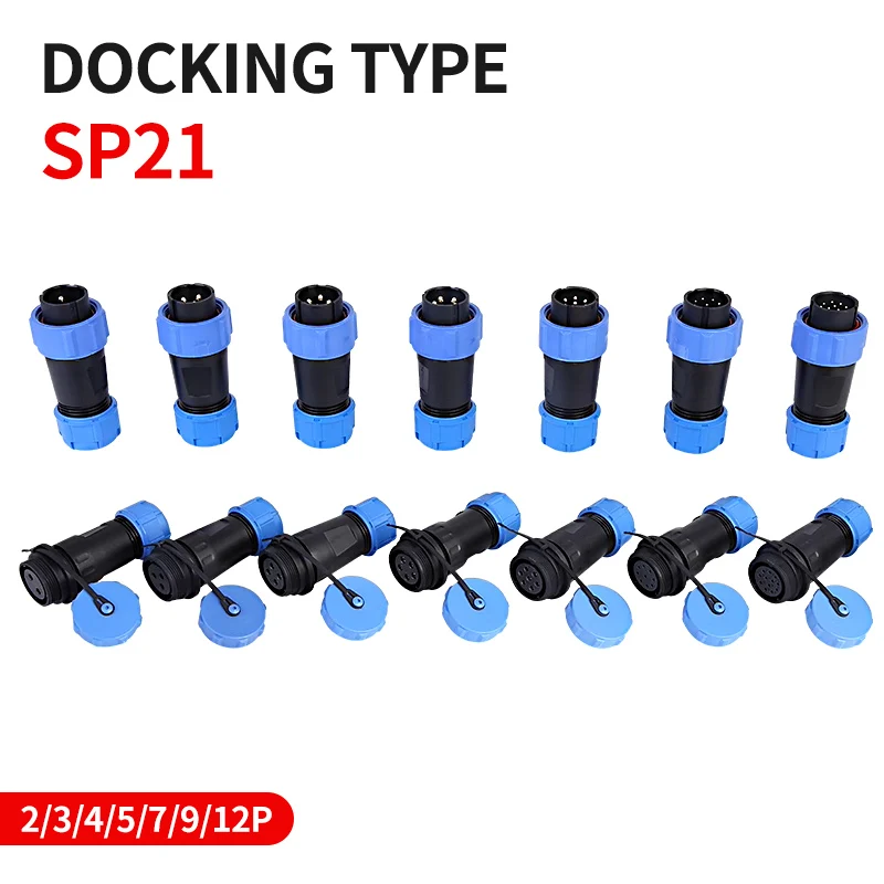 T&I SP21 Docking Male And Female Plug Socket Waterproof IP68 Aviation Plug Socket Connector 2/3/4/5/7/9/12 Pin
T&I SP21 Docking Male And Female Plug Socket Waterproof IP68 Aviation Plug Socket Connector 2/3/4/5/7/9/12 Pin