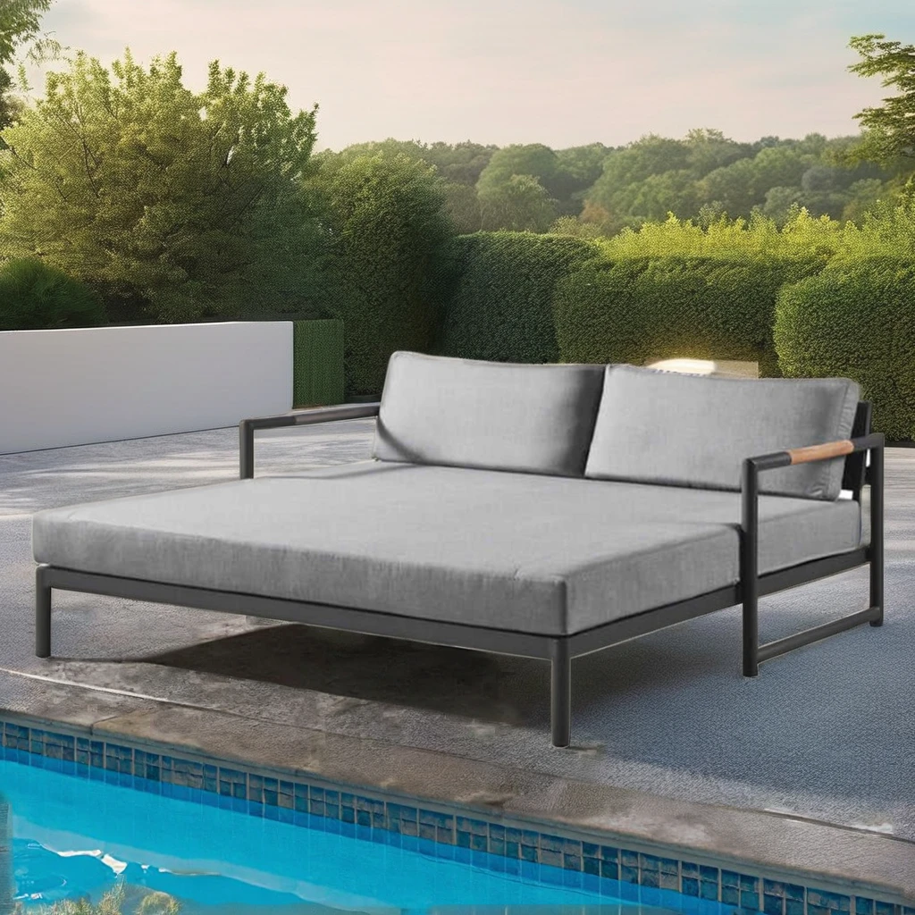 Hot Sale Poolside Aluminum Sunbed Hotel Patio Furniture Outdoor Beach Chair Modern All Weather Waterproof Comfortable Double
Hot Sale Poolside Aluminum Sunbed Hotel Patio Furniture Outdoor Beach Chair Modern All Weather Waterproof Comfortable Double