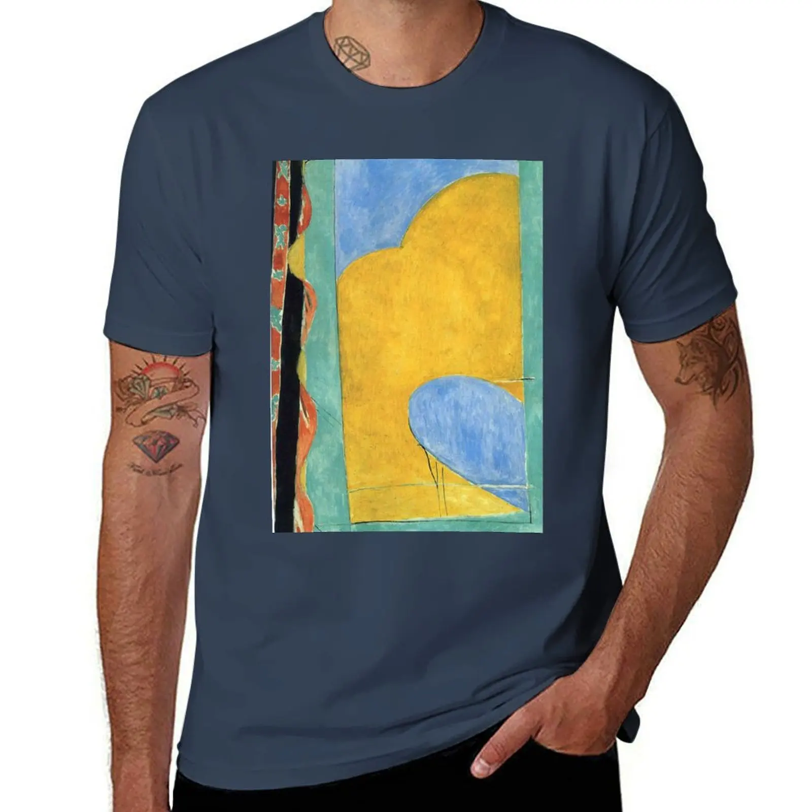 Henri Matisse - The Yellow Curtain T-Shirt t shirts for man graphic vintage cotton t shirt pack t shirts designer T-Shirt
Henri Matisse - The Yellow Curtain T-Shirt t shirts for man graphic vintage cotton t shirt pack t shirts designer T-Shirt