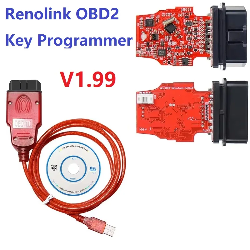 Renolink V1.99 For Renault OBD2 Diagnostic Tool Cable Airbag Reset/Key Coding/ECU Programmer
Renolink V1.99 For Renault OBD2 Diagnostic Tool Cable Airbag Reset/Key Coding/ECU Programmer