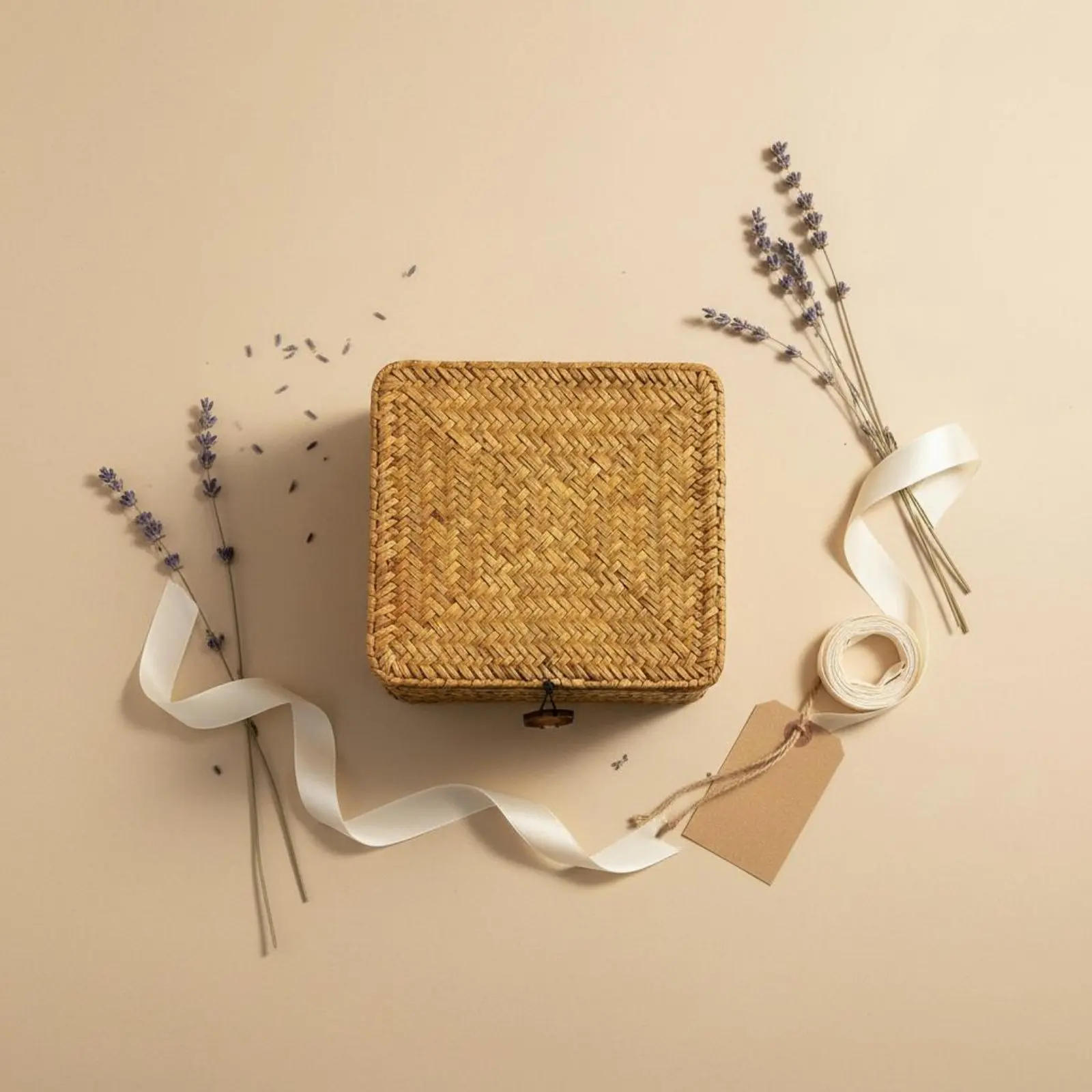 Straw Storage Box with Lid Handmade Woven Seagrass Storage Basket Lidded Wicker Basket Eco-Conscious Material for Bedroom
Straw Storage Box with Lid Handmade Woven Seagrass Storage Basket Lidded Wicker Basket Eco-Conscious Material for Bedroom