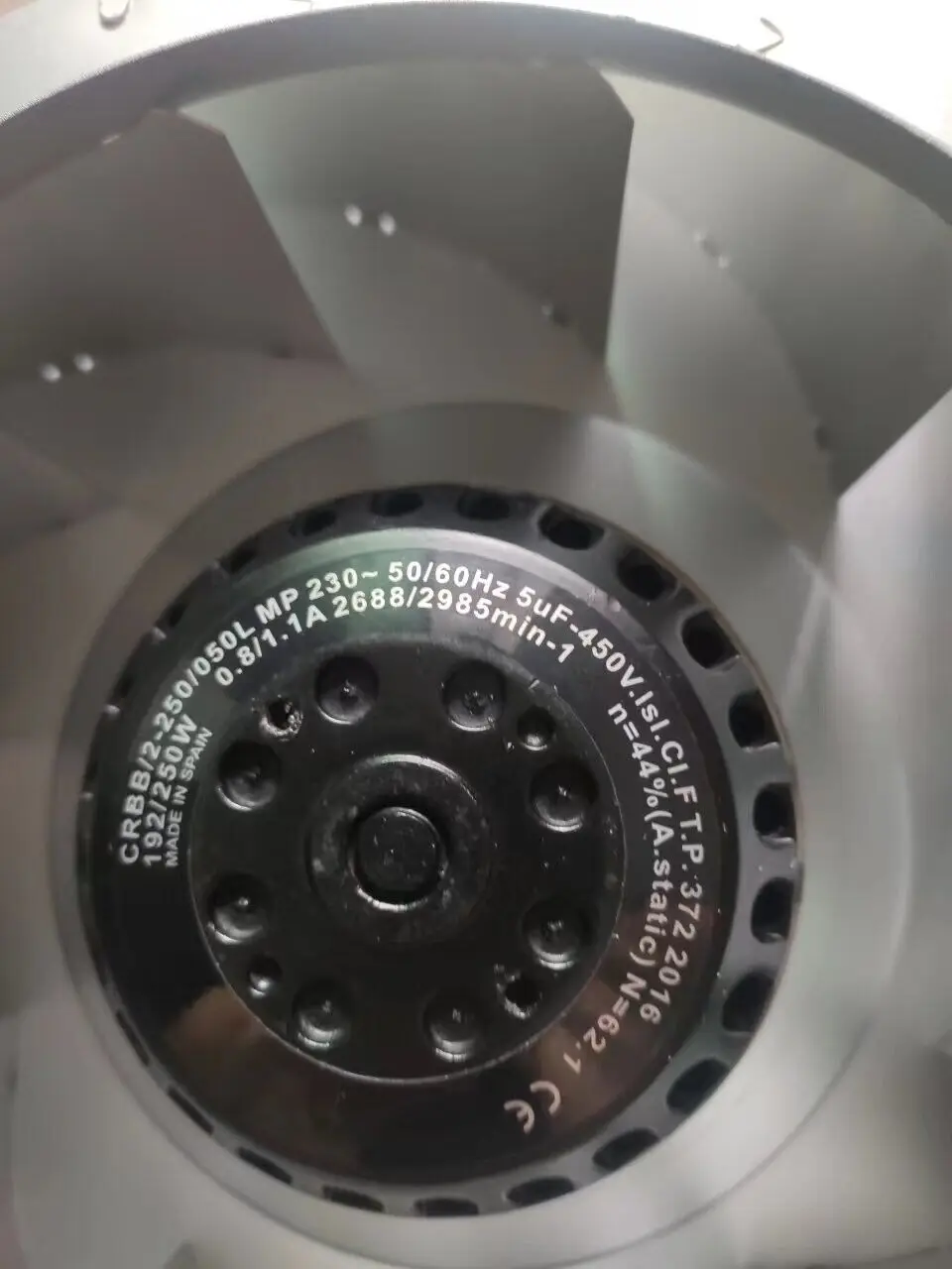 1 PCS EMC Fan CRBB/2-250/050L MP 230V 192/250W centrifugal fan cooling fan/
1 PCS EMC Fan CRBB/2-250/050L MP 230V 192/250W centrifugal fan cooling fan/
