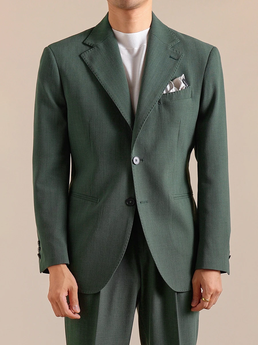 10% Wool 12% Modal Mens Luxury Suits Set Italy Retro Fashion Style Wedding Groom Wear Businessman Casual Suit Blazer + Pant 3XL
10% Wool 12% Modal Mens Luxury Suits Set Italy Retro Fashion Style Wedding Groom Wear Businessman Casual Suit Blazer + Pant 3XL