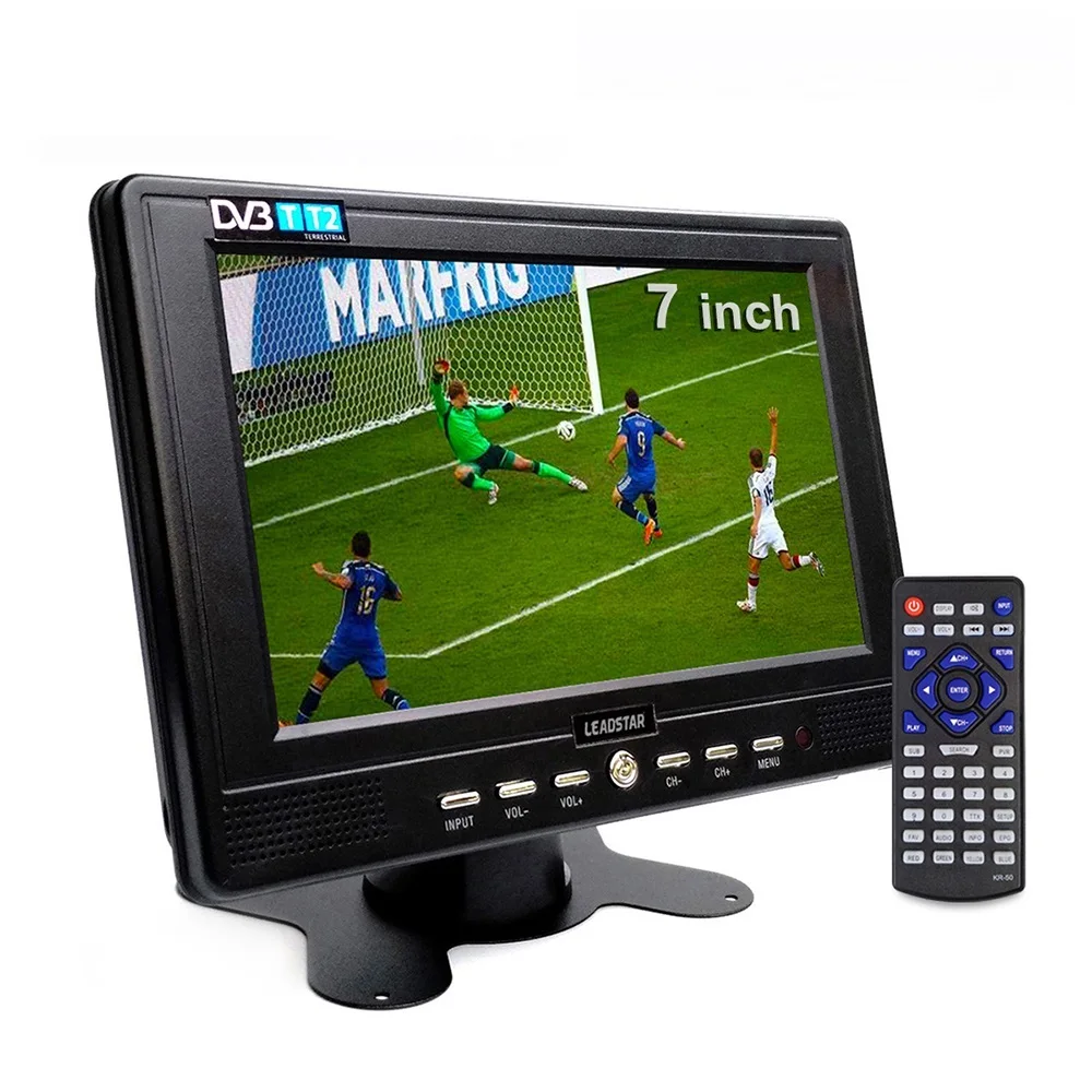 Новый 7-дюймовый портативный телевизор D768 DVB-T2 ATSC ISDB-T tdt Цифровой и аналоговый мини-маленький автомобильный телевизор Поддержка USB TF H.265 AC3
Новый 7-дюймовый портативный телевизор D768 DVB-T2 ATSC ISDB-T tdt Цифровой и аналоговый мини-маленький автомобильный телевизор Поддержка USB TF H.265 AC3