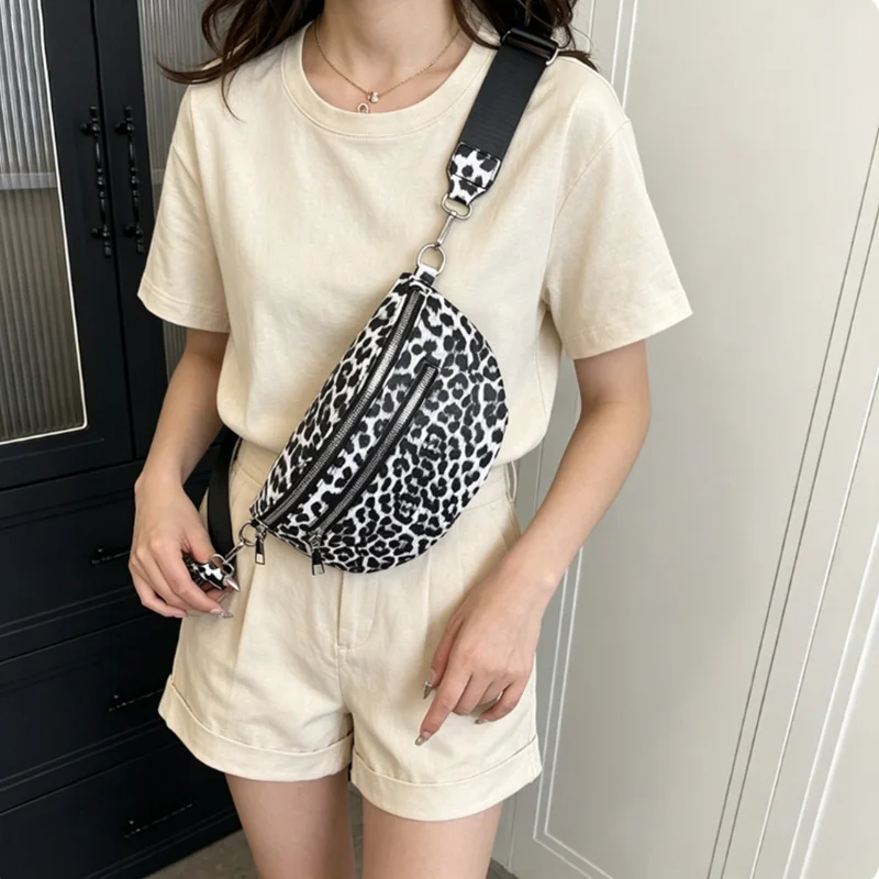Leopard Print Leather Waist Bags 2026 Summer Fanny Pack Woman Chest Pack Simple Belt Bag Designer Female Shoulder Crossbody Bags
Leopard Print Leather Waist Bags 2026 Summer Fanny Pack Woman Chest Pack Simple Belt Bag Designer Female Shoulder Crossbody Bags